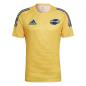adidas Mens Super Rugby Hurricanes Performance Tee - Gold - Front