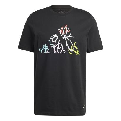 All Blacks Mens Graphic T-Shirt - Black 2024 - Front