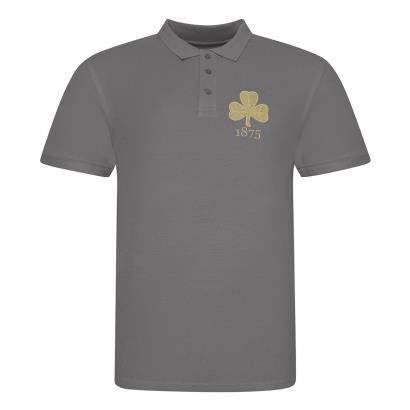 Mens Ireland 1875 Polo - Charcoal - Front