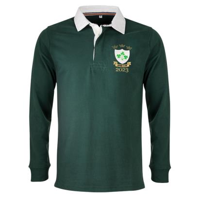Ireland Mens Grand Slam 2023 Heavyweight Rugby Shirt - Front