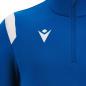 Italy Mens Training 1/4 Zip Top - Azzurri 2023 - Macron Logo