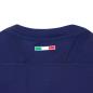 Italy Mens Training Rugby Shirt - Short Sleeve Navy 2023 - Back of Neck