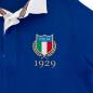 Italy Mens Rugby Origins Heavyweight Rugby Shirt - Royal - Badge