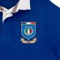 Italy Mens World Cup Heavyweight Rugby Shirt - Long Sleeve Royal - Badge