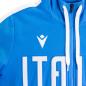 Italy Mens Travel Full Zip Hoodie - Azzurri 2023 - Macron Logo