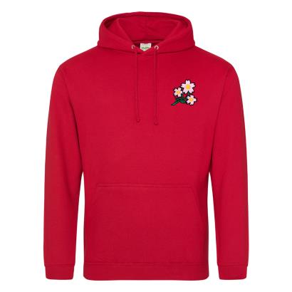 Mens Japan Pullover Hoodie - Red - Front