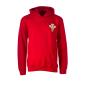 Wales Classic Polycotton Hoodie Fire Red Kids - Front