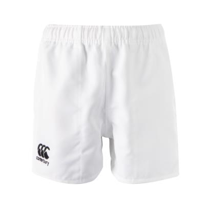 Canterbury Kids Polyester Professional Rugby Match Shorts - Whit