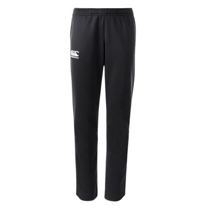 Canterbury Kids Stretch Tapered Poly Knit Pants - Black - Front