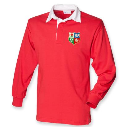 Lions 1888 Classic Rugby Shirt L/S Red - Front