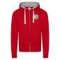Lions 1888 Chunky Full Zip Hoodie Fire Red - Front