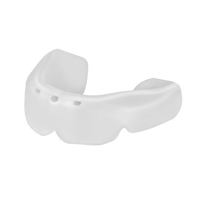 Opro Lower Braces Mouthguard - White - Front