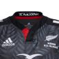 Maori All Blacks Kids Home Rugby Shirt - Short Sleeve Black 2023 - Badges