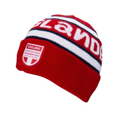 Adults England Rugby World Cup 2023 Beanie - Red - Front