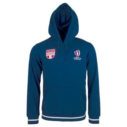 Mens England Rugby World Cup 2023 Hoodie - Navy - Front