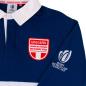 Mens England Rugby World Cup 2023 Rugby Shirt - Navy Long Sleeve - Badges