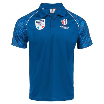 Mens France Rugby World Cup 2023 Polo - Navy - Front