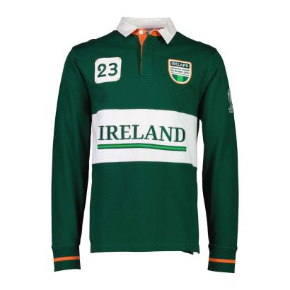 Mens Ireland Rugby World Cup 2023 Rugby Shirt-Bottle Long Sleeve - Front