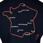 Mens Rugby World Cup 2023 Map Tee - Navy Long Sleeve - Map Logo