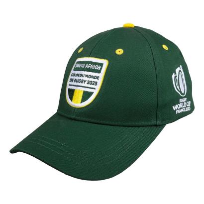 Adults South Africa Rugby World Cup 2023 Cap - Bottle Green - Front
