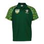 Mens South Africa Rugby World Cup 2023 Polo - Bottle Green - Front