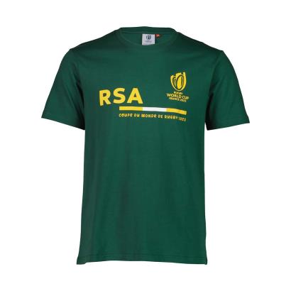Mens South Africa Rugby World Cup 2023 Supporters Tee - Bottle - Front