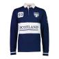 Mens Scotland Rugby World Cup 2023 Rugby Shirt -Navy Long Sleeve - Front