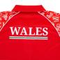 Mens Wales Rugby World Cup 2023 Polo - Red - Collar