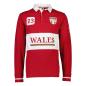 Mens Wales Rugby World Cup 2023 Rugby Shirt - Red Long Sleeve - Front