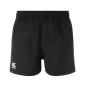 Canterbury Mens Cotton Professional Rugby Match Shorts - Black - Front