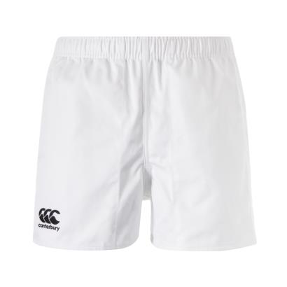 Canterbury Mens Cotton Professional Rugby Match Shorts - White -