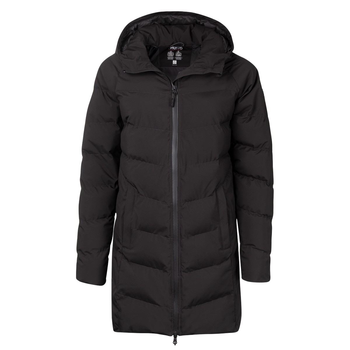 Musto Womens Marina Long Quilted Parka Jacket - Black | rugbystore