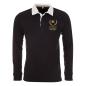 Mens New Zealand 100th Test Vintage Rugby Shirt - Jet Black - Front