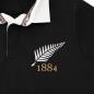 New Zealand Mens Rugby Origins Heavyweight Rugby Shirt - Black - Badge