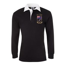 New Zealand World Champions Mens Classic Rugby Shirt - Black - F