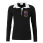 New Zealand World Champions Womens Classic Rugby Shirt - Black - Front