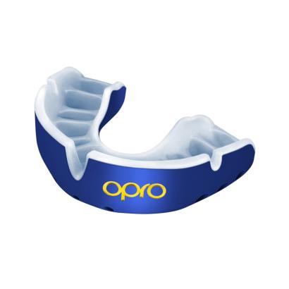 Opro Gold Mouthguard - Royal - Front