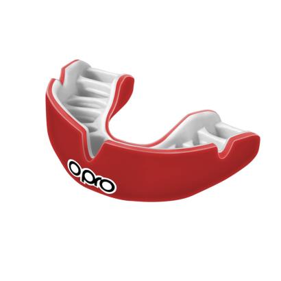 Opro Power-Fit Solid Mouthguard - Red - Front