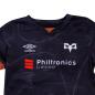 Ospreys Baby Home Rugby Kit - Black 2023 - Ospreys and Umbro Logo