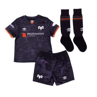 Ospreys Infants Home Rugby Kit - Black 2023 - Front