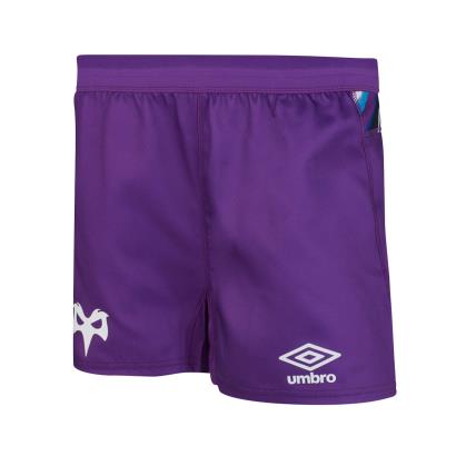 Ospreys Kids Euro Rugby Shorts - Purple 2023 - Front
