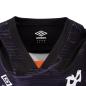 Ospreys Kids Home Rugby Shirt - Short Sleeve Black 2023 - Collar
