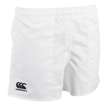 Canterbury Polyester Professional Shorts White Kids - Front