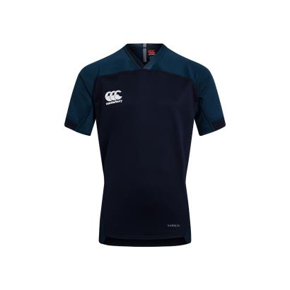 Canterbury Teamwear Plain Evader Rugby Shirt Navy Youths - Front