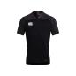Canterbury Teamwear Plain Evader Rugby Shirt Black Kids - Front
