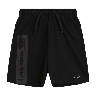 Canterbury Youths Vapodri Cotton Shorts - Black - Front