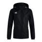 Canterbury Womens Club Vaposhield Full Zip Rain Jacket Black - Front