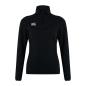 Canterbury Womens Club 1/4 Zip Mid Layer Training Top Black - Front