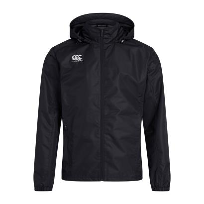 Canterbury Club Vaposhield Full Zip Rain Jacket Black - Front