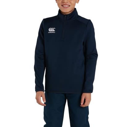 Canterbury Club 1/4 Zip Mid Layer Training Top Navy Youths - Mod